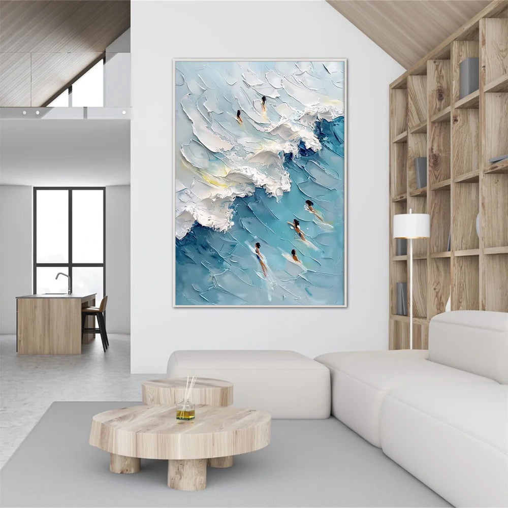 Swimming Sport Textured Wall Art #MS036