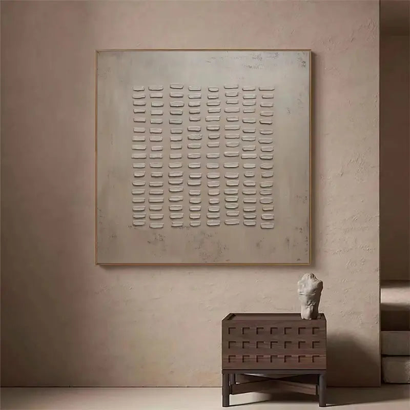 Beige Wabi Sabi Texture Canvas Art #WS007