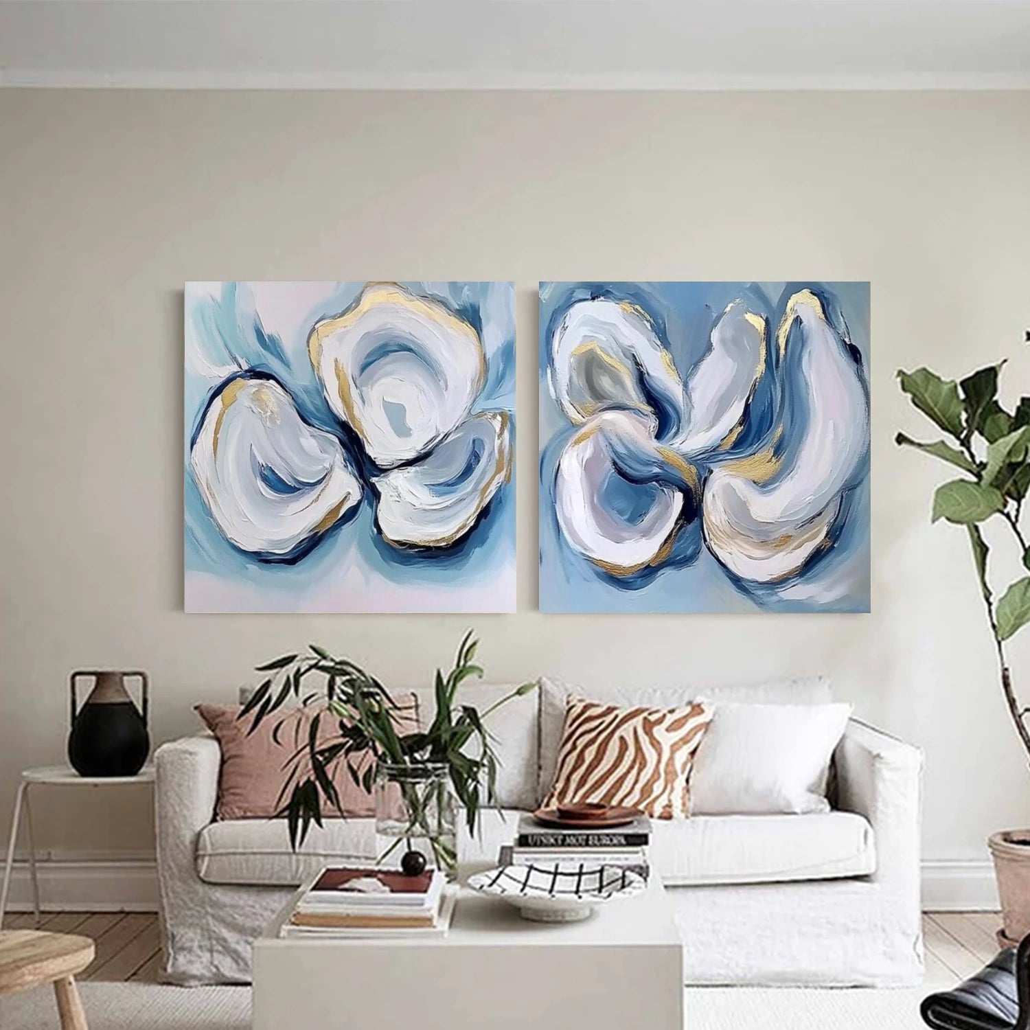 Abstract Canvas Wall Art Set of 2 #AP275