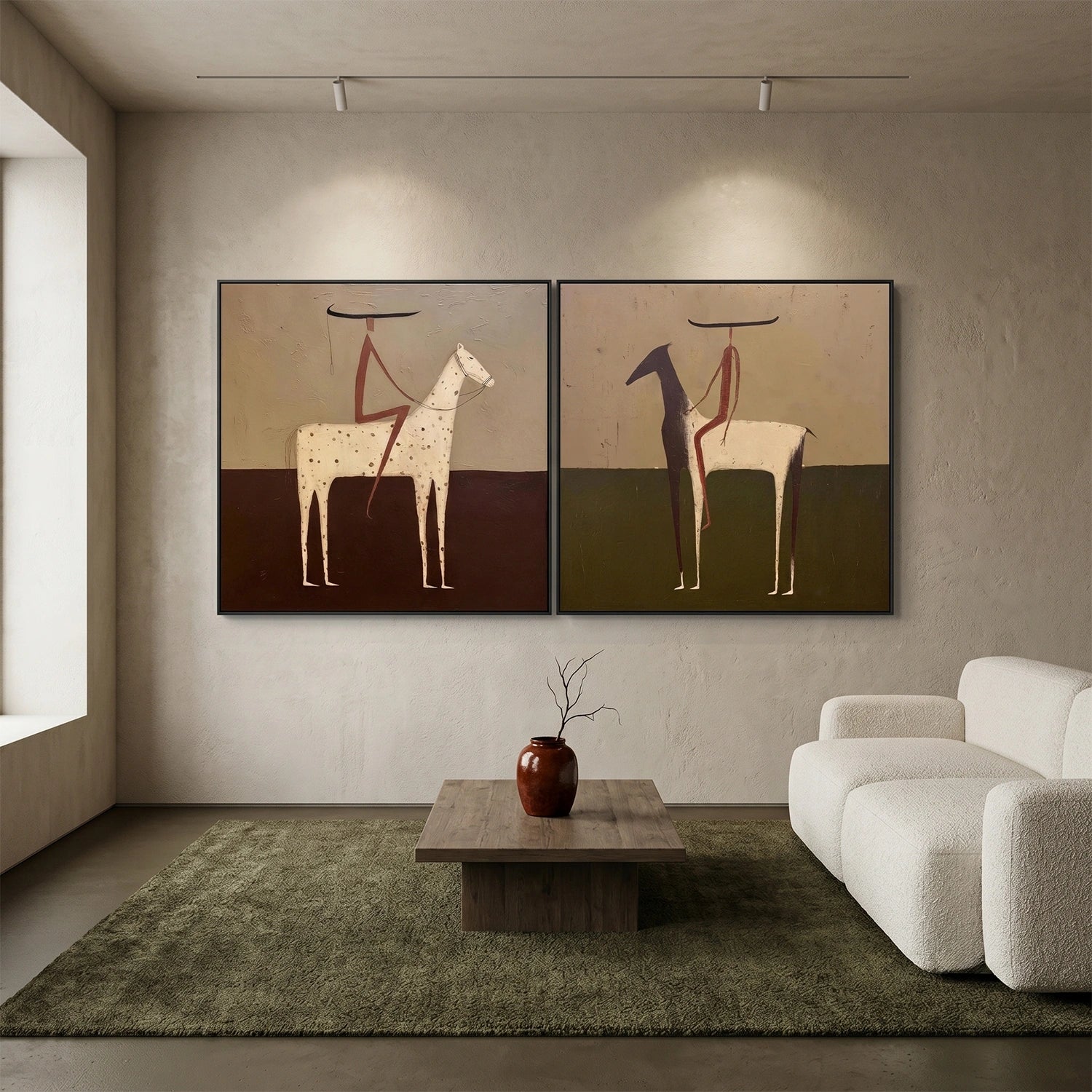 Vintage Americana Art Set of 2 #VT078