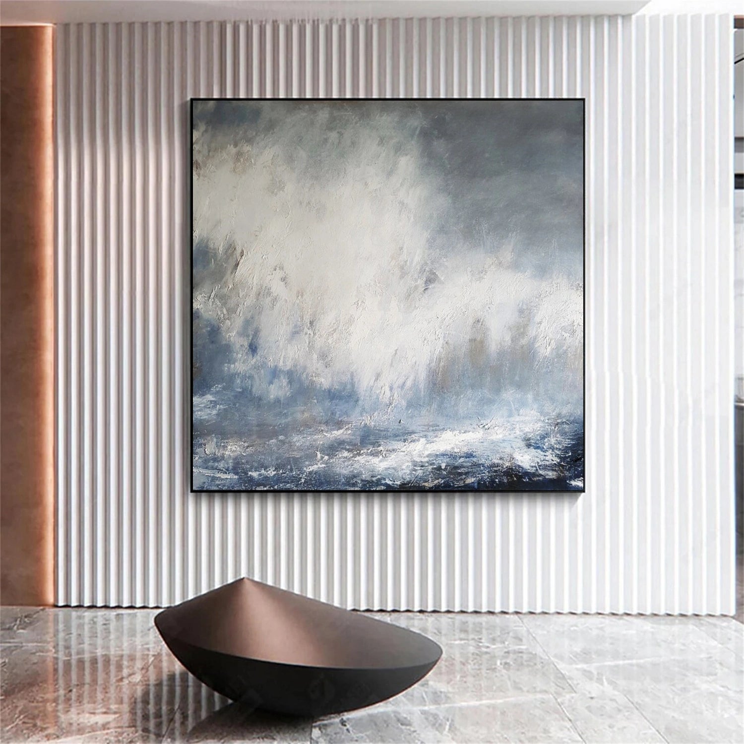 Ocean And Sky Abstract Wall Art #OS071