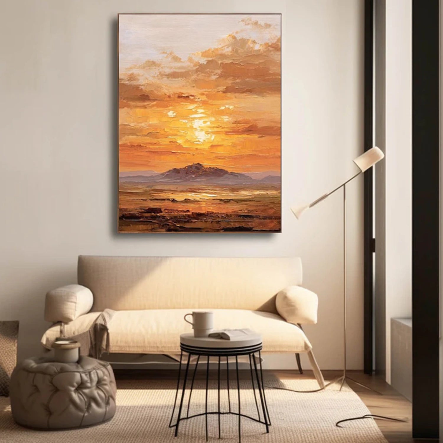 Ocean And Sky Abstract Wall Art #OS110