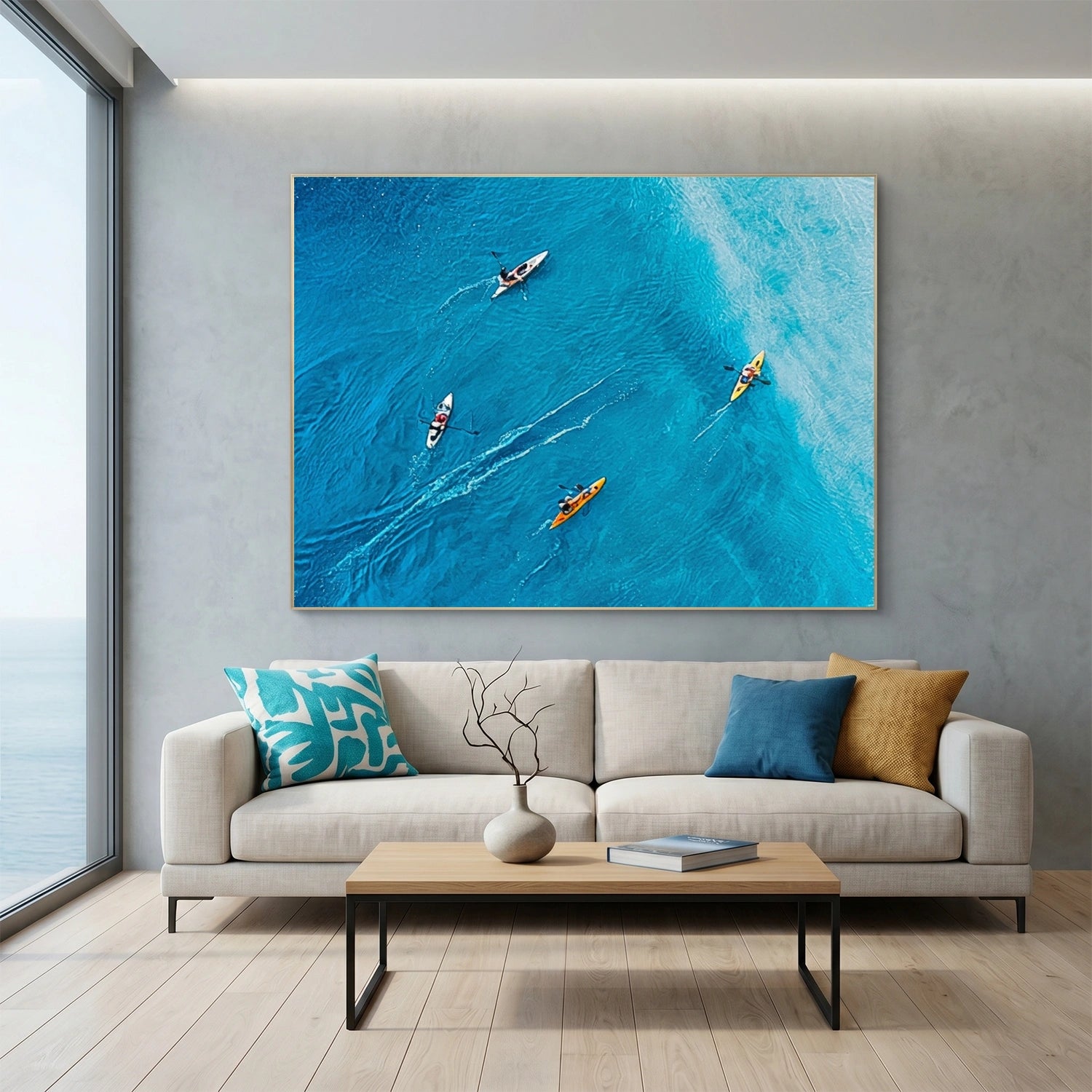 Surfing Sport Textured Wall Art #MS126