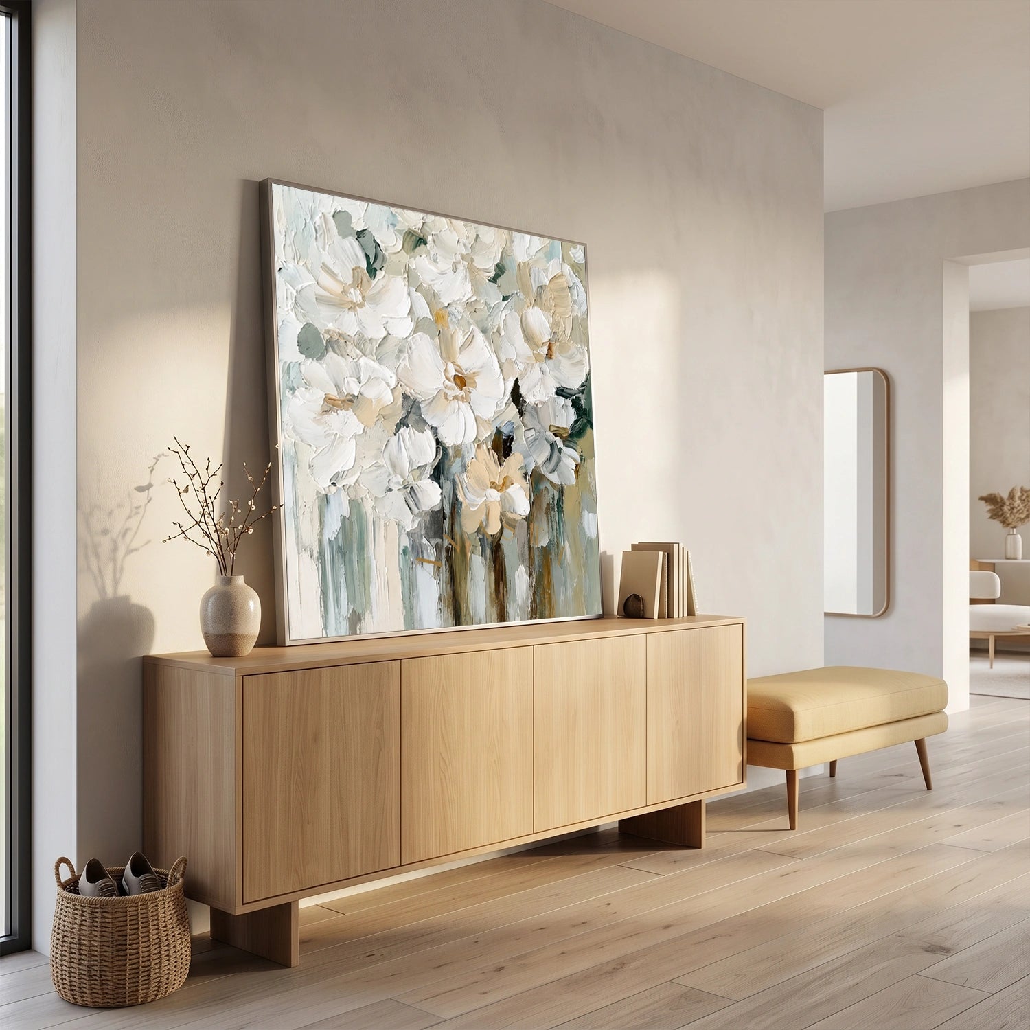 Flower Abstract Textured Wall Art #FP200