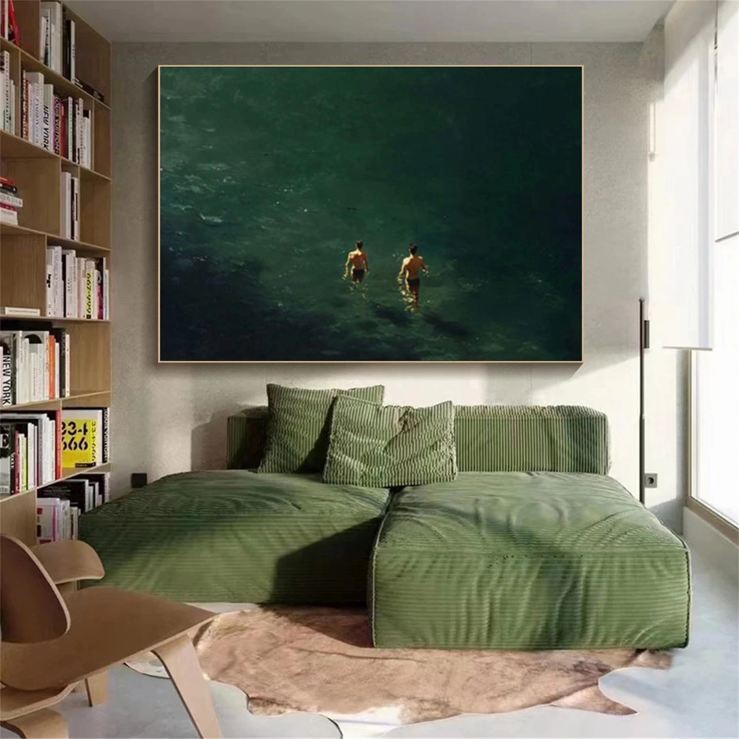 Ocean And Sky Abstract Wall Art #OS131