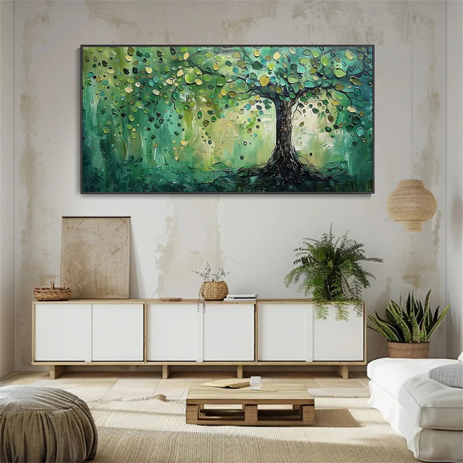 Tree Textured Painting Canvas #TP005