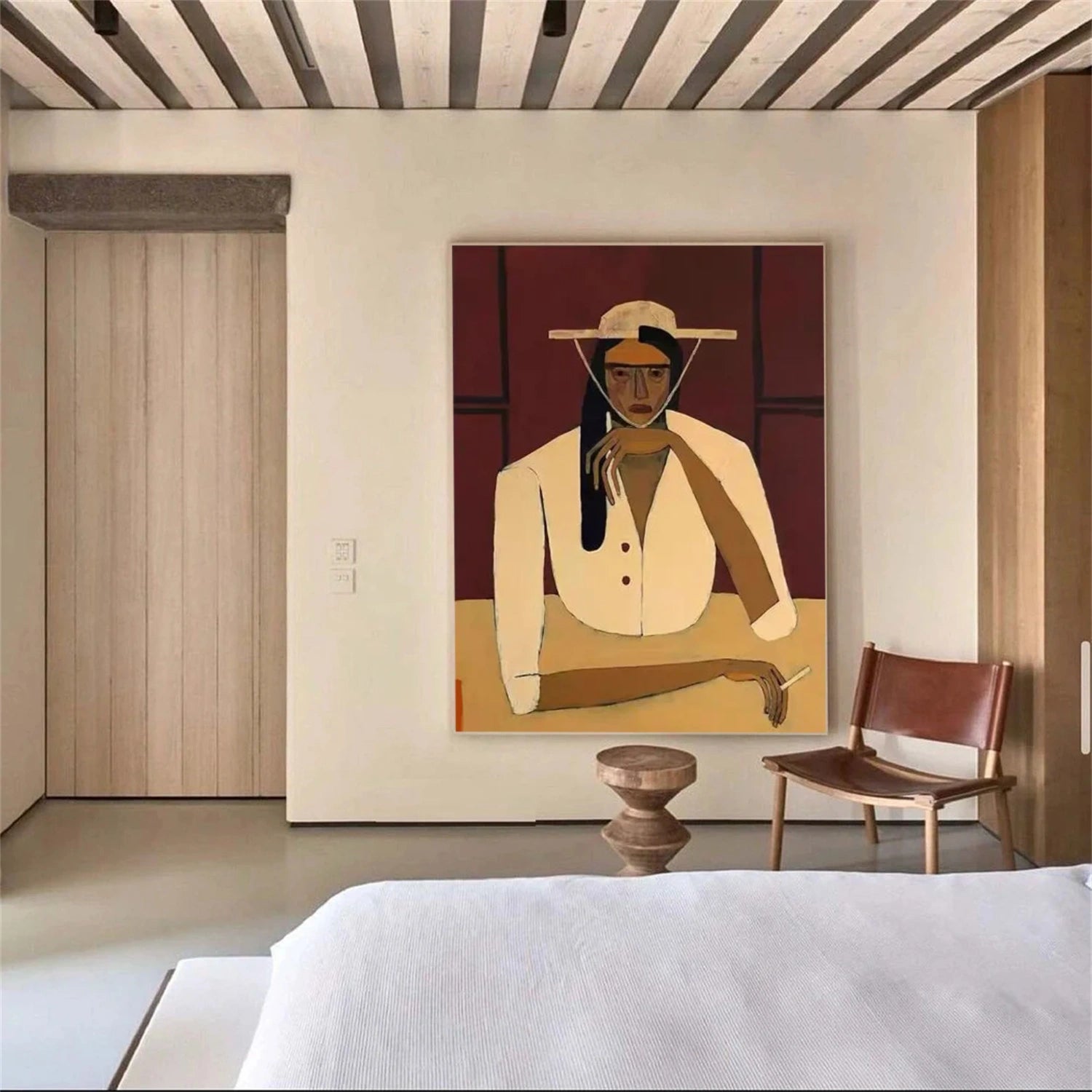 Abstract Portrait Canvas Art #AE068