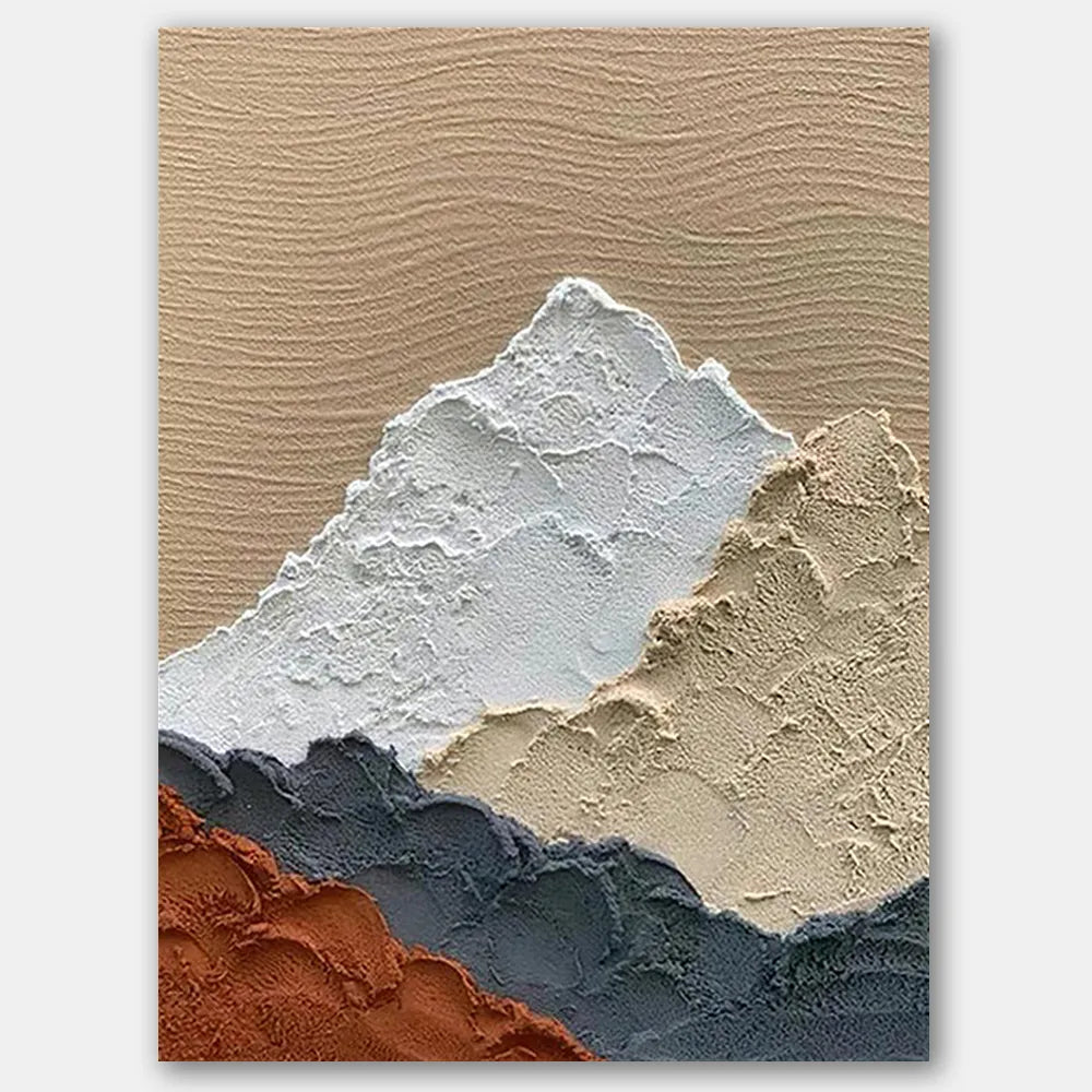 Colorful Mountain Textured Abstract Painting #MT030