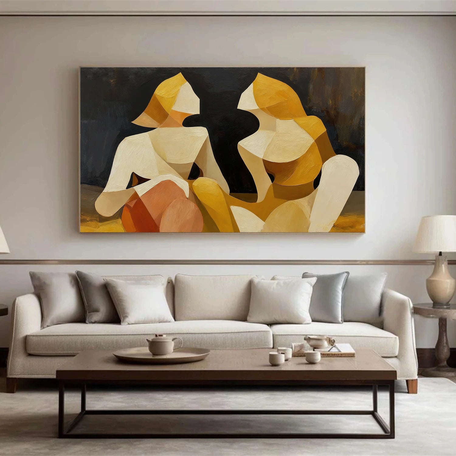 Abstract People Canvas Art #AE060