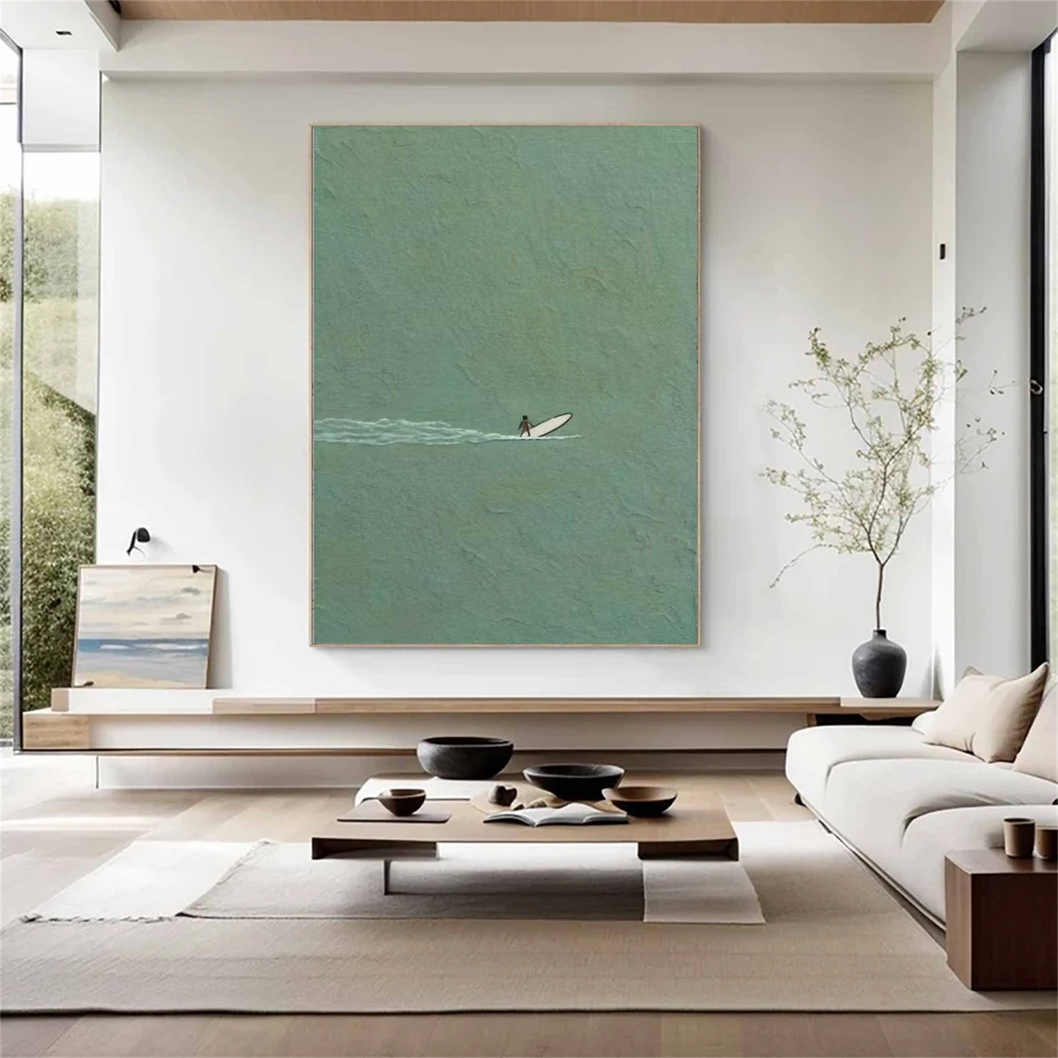 Surfing Sport Textured Wall Art #MS110