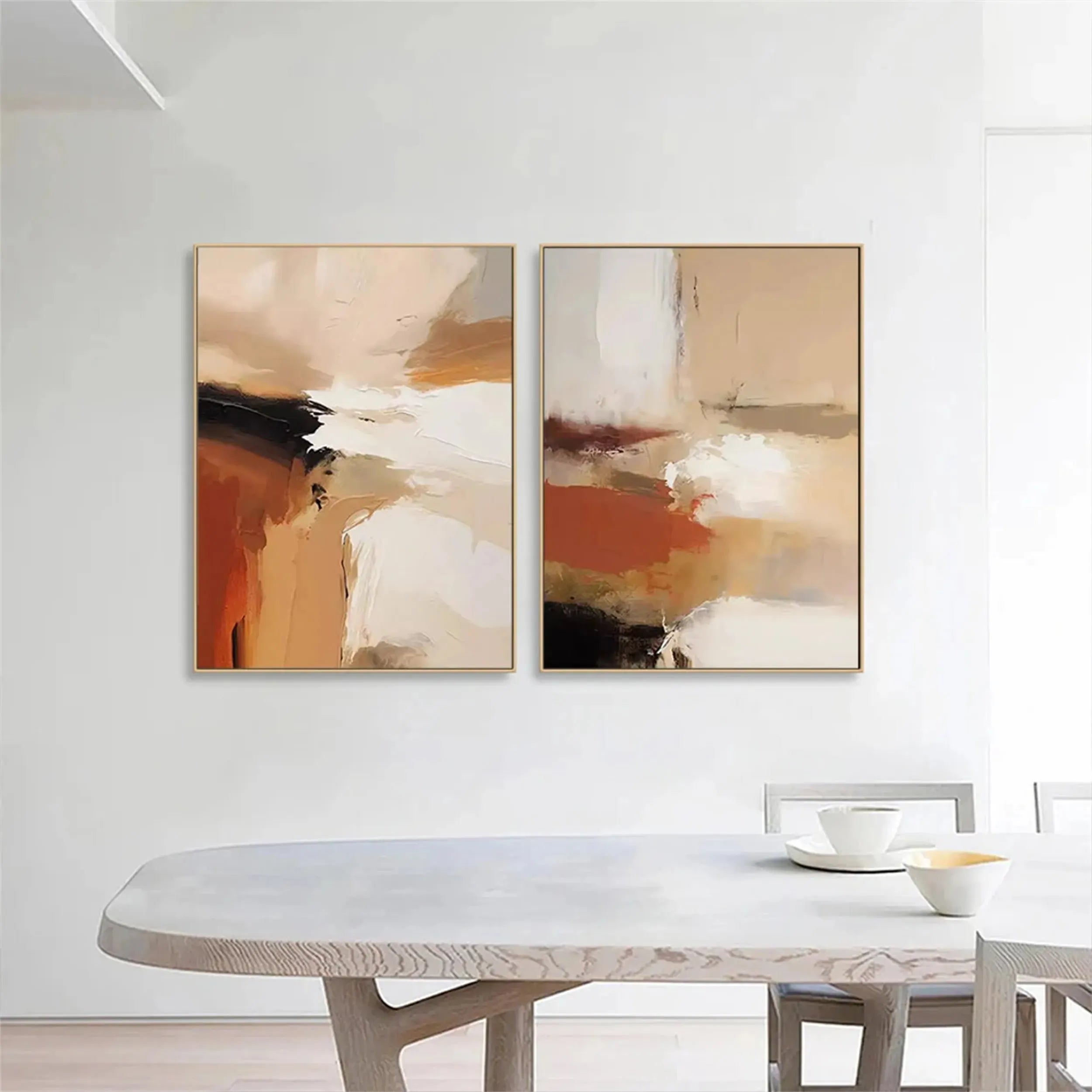 Abstract Painting Canvas Set of 2 #AP090