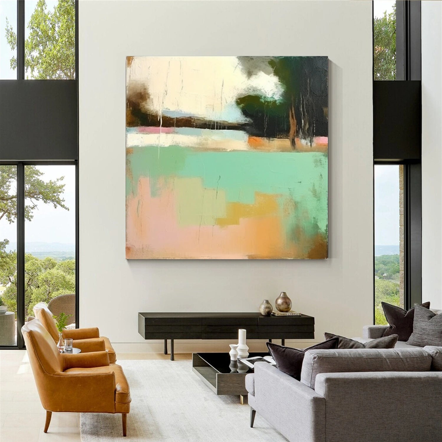 Colorful Abstract Canvas Wall Art #AP252