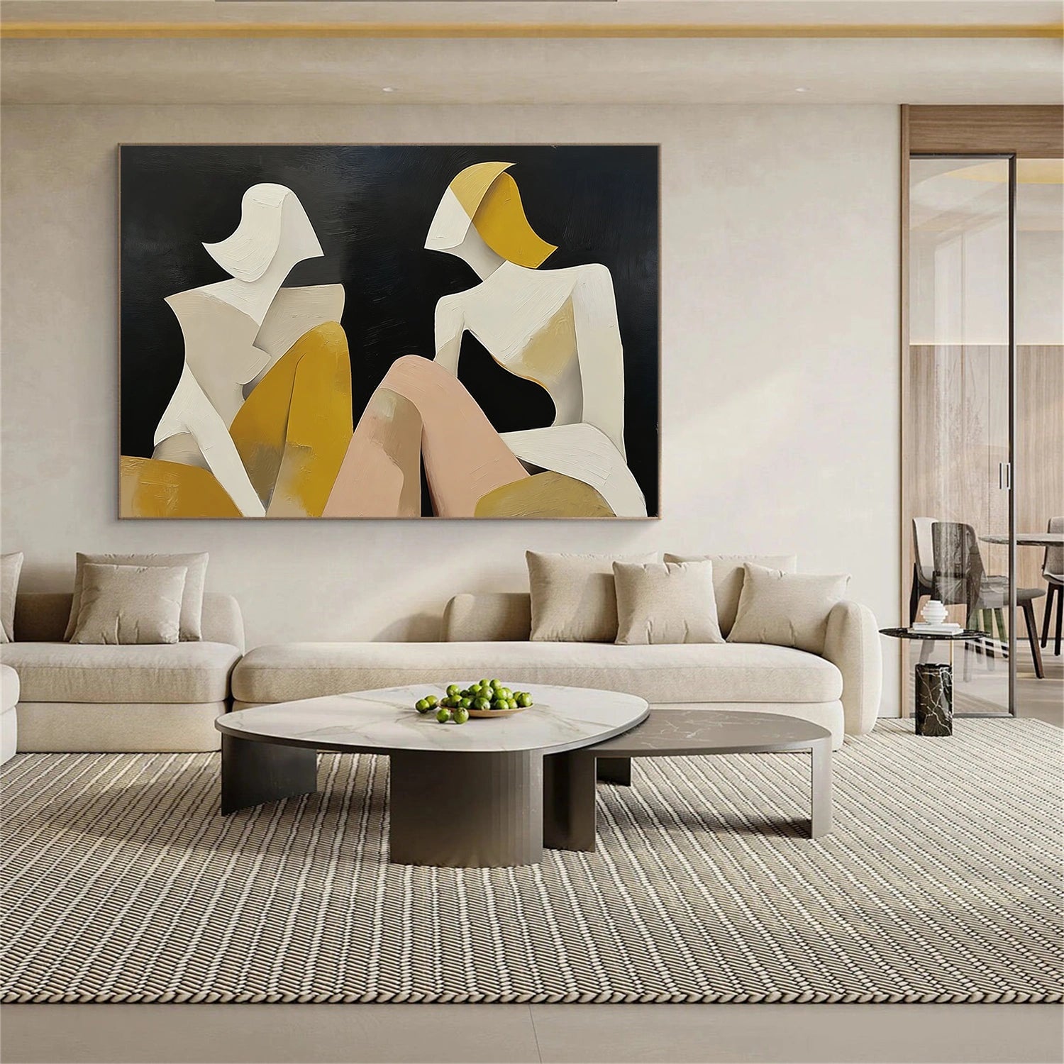 Abstract People Canvas Art #AE061