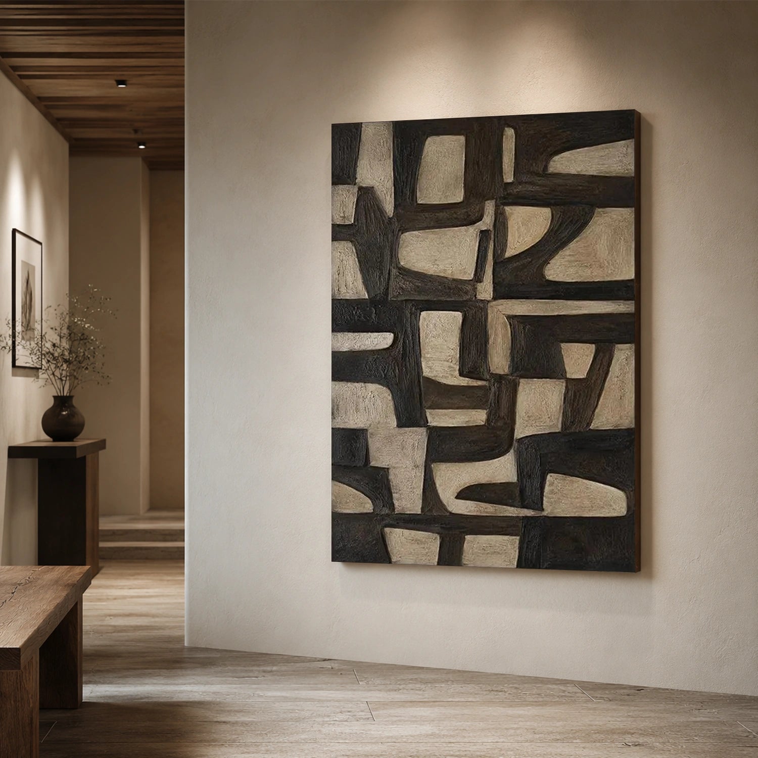 Abstract Canvas Wall Art #AP395