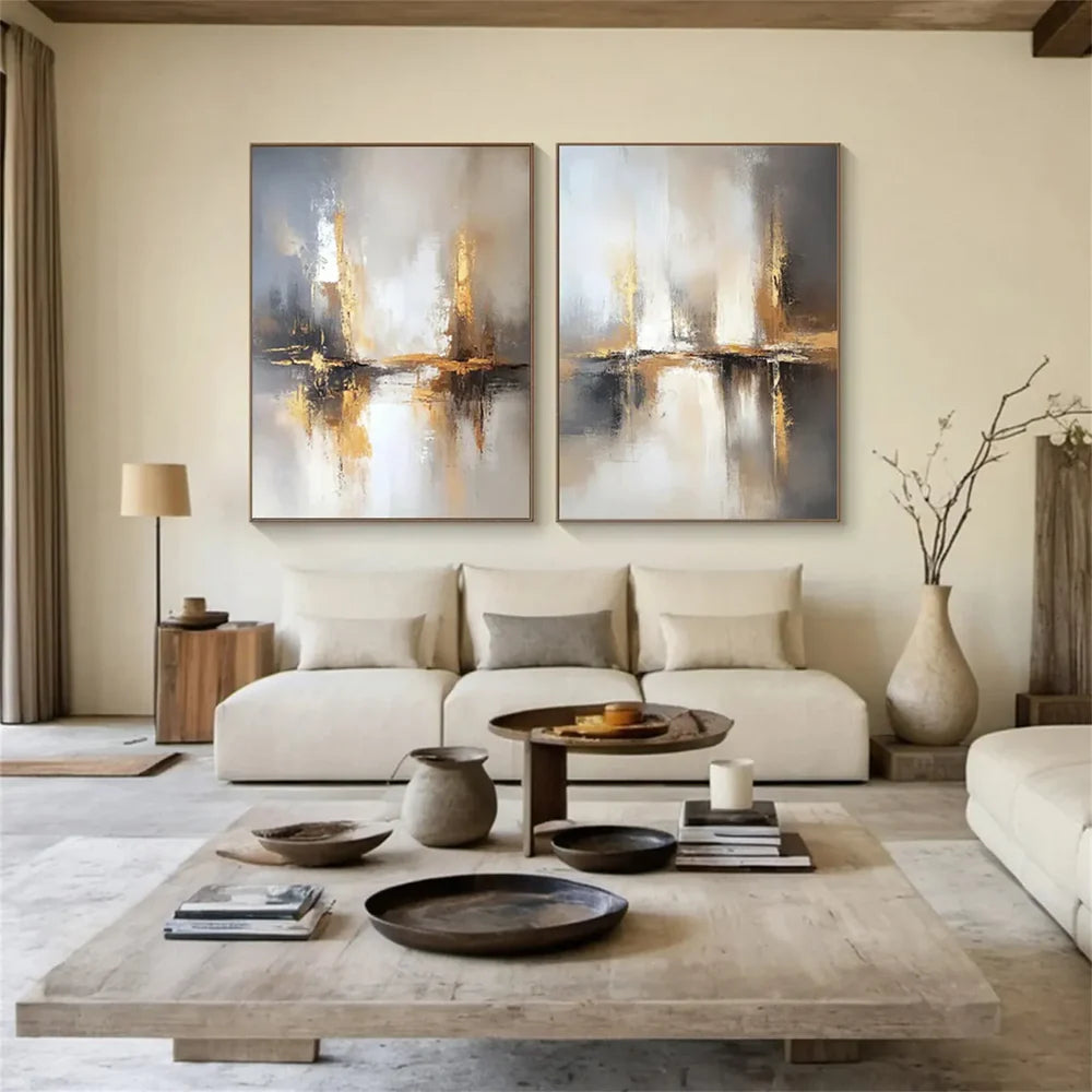 Abstract Painting Canvas Set of 2 #AP178