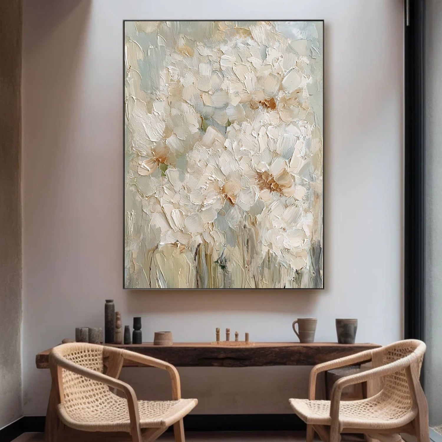 Flower Abstract Textured Wall Art #FP181