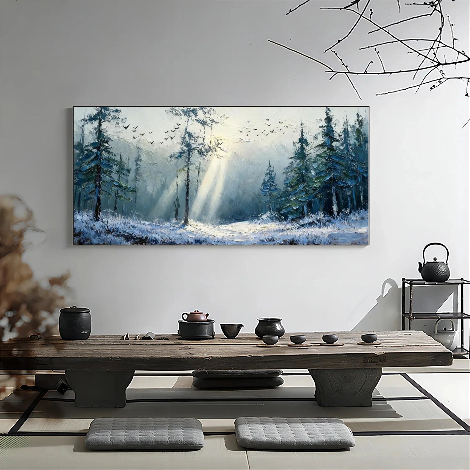 Tree Abstract Textured Wall Art #TP079