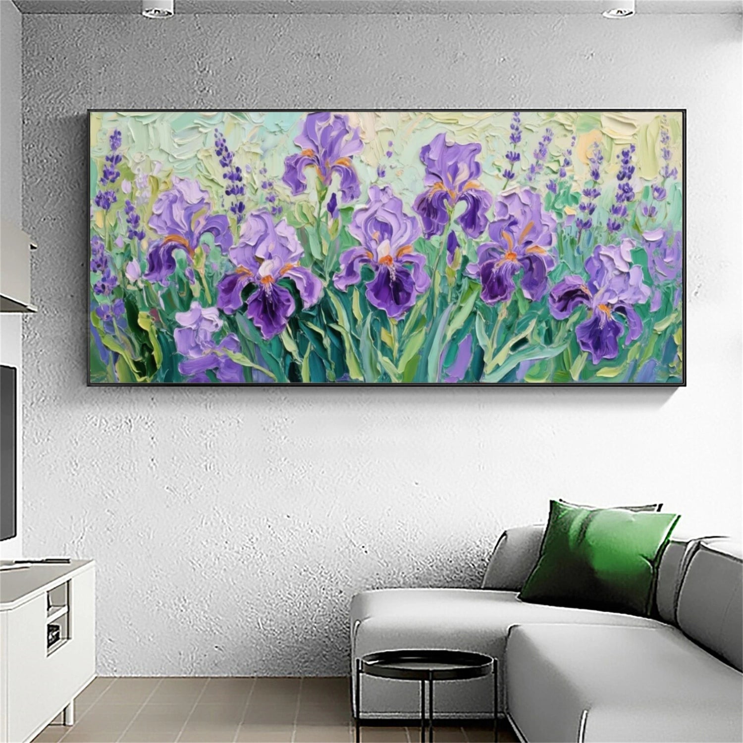 Flower Abstract Textured Wall Art #FP134