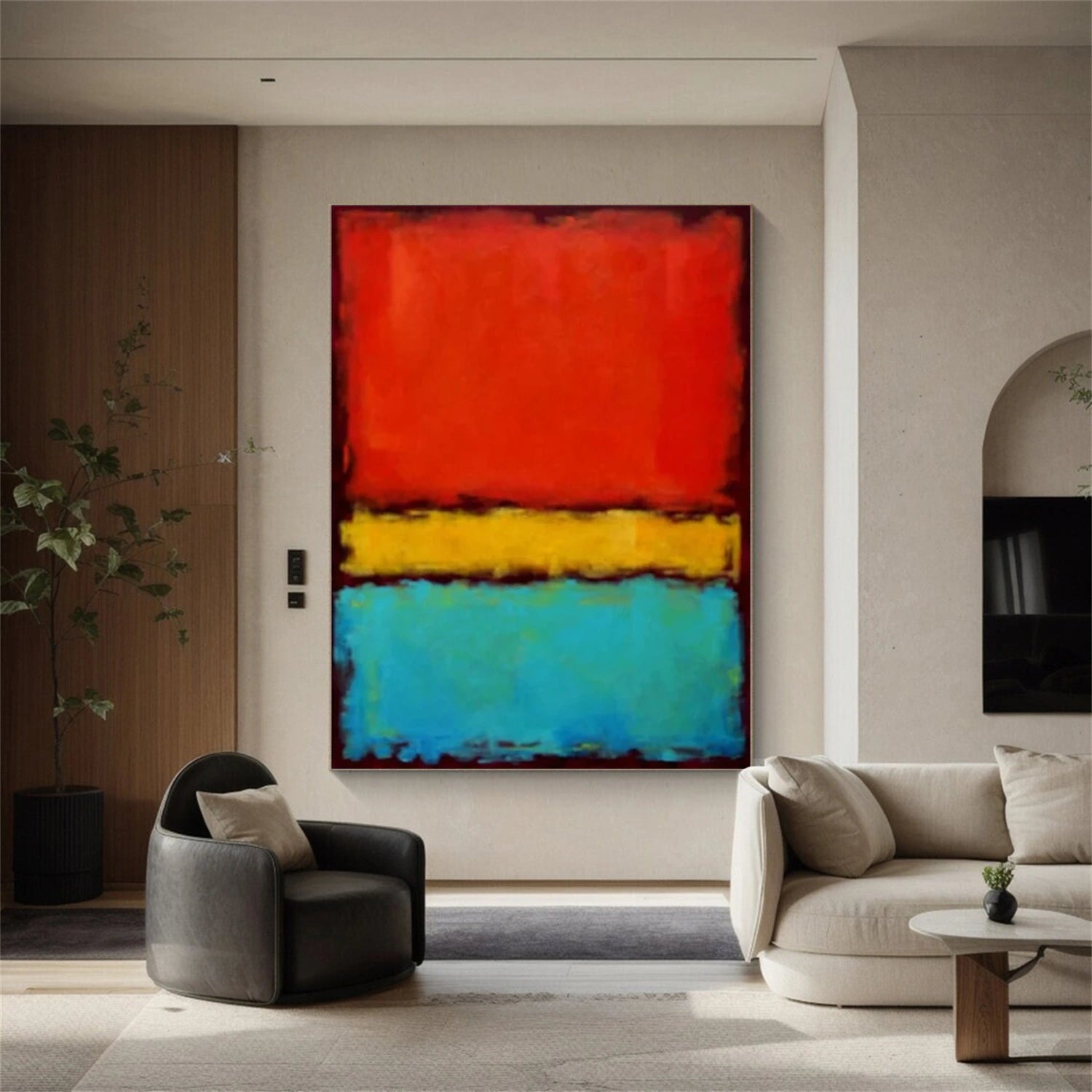 Abstract Canvas Wall Art #AP253