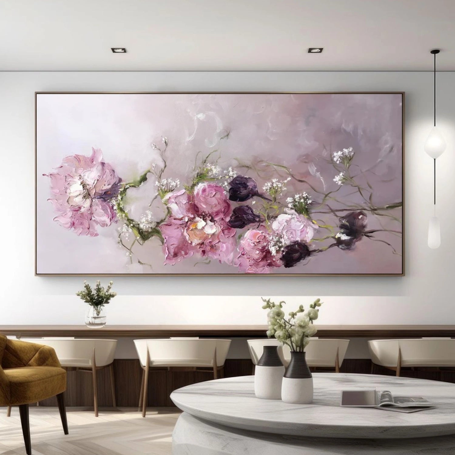 Colorful Flower Abstract Wall Art #FP144