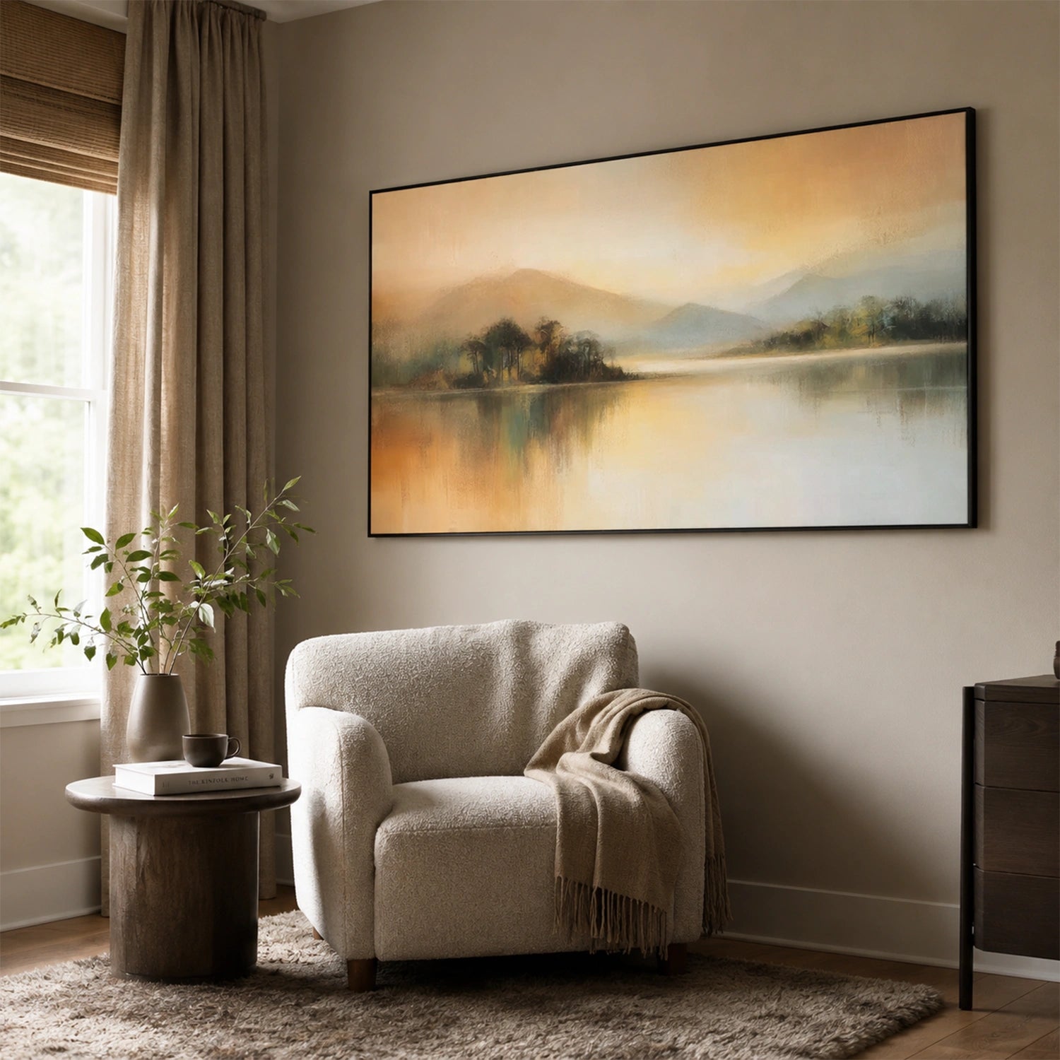 Abstract Mountain Canvas Art #MO069