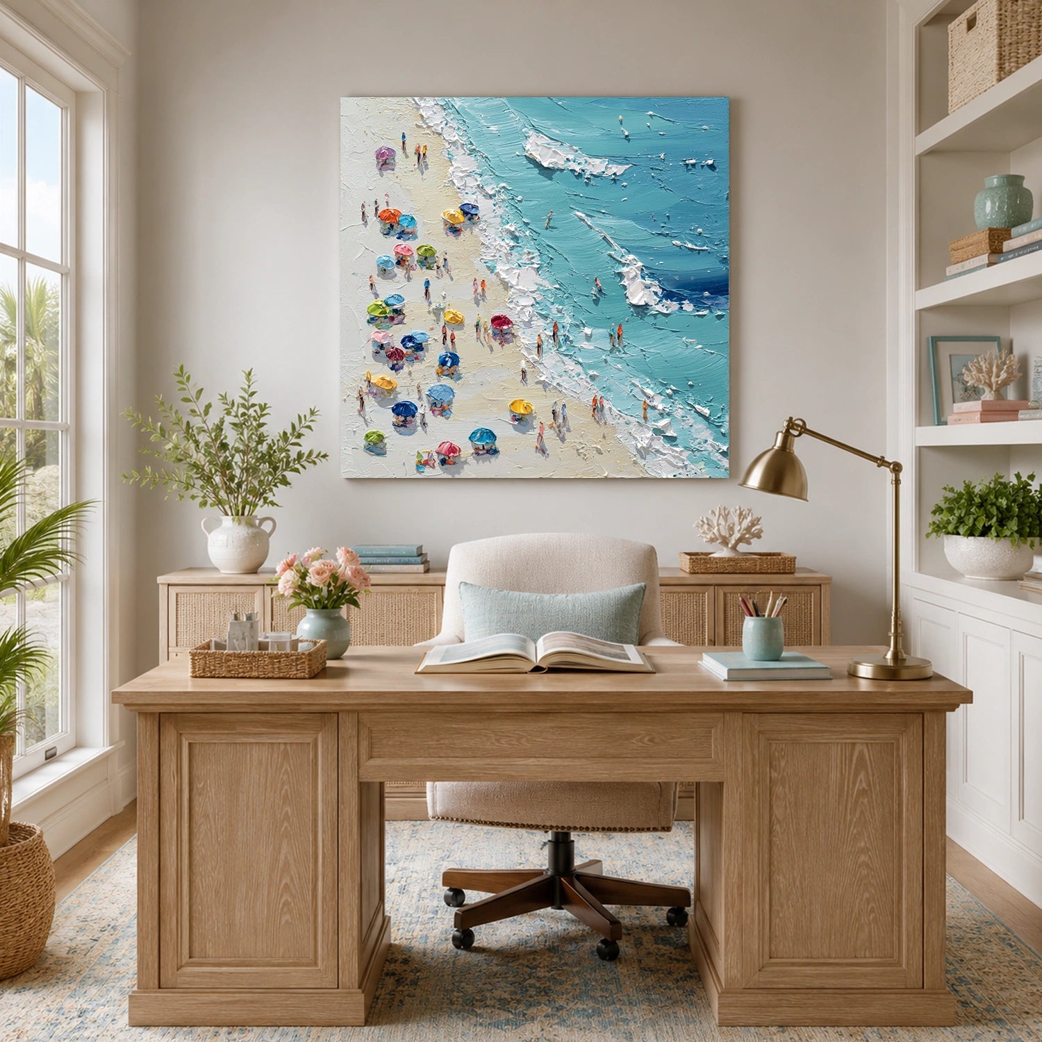 Ocean Abstract Textured Wall Art #OP076