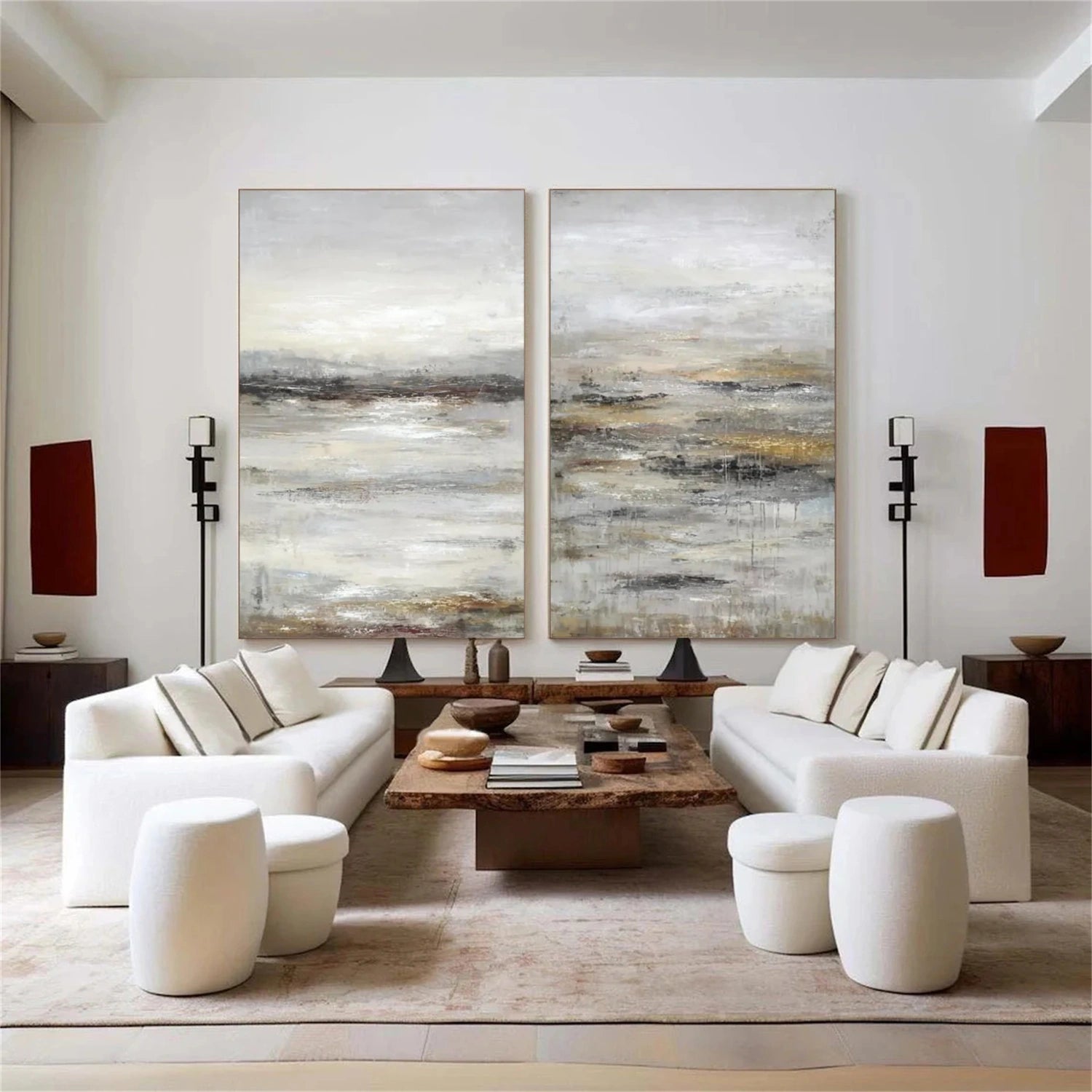 Wabi Sabi Canvas Art Set of 2 #WS090