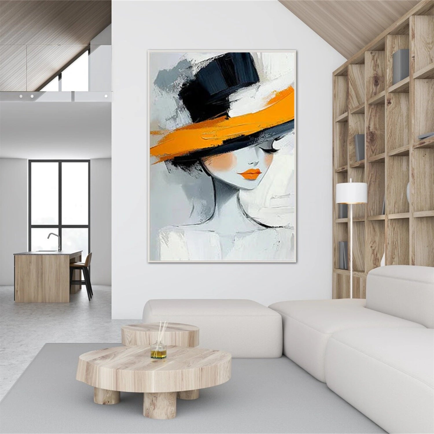 Abstract Portrait Canvas Art #AE083