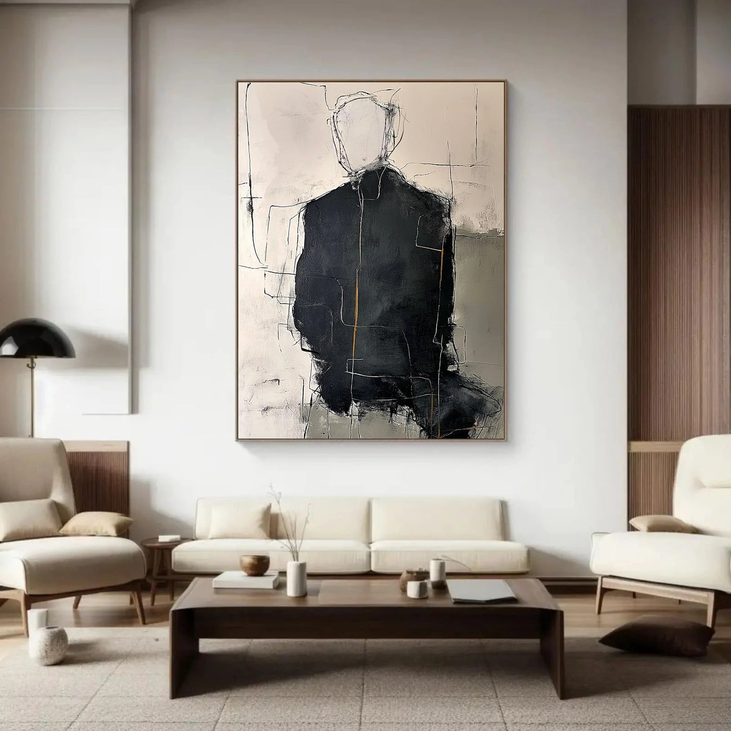 Abstract Portrait Canvas Art #AE116