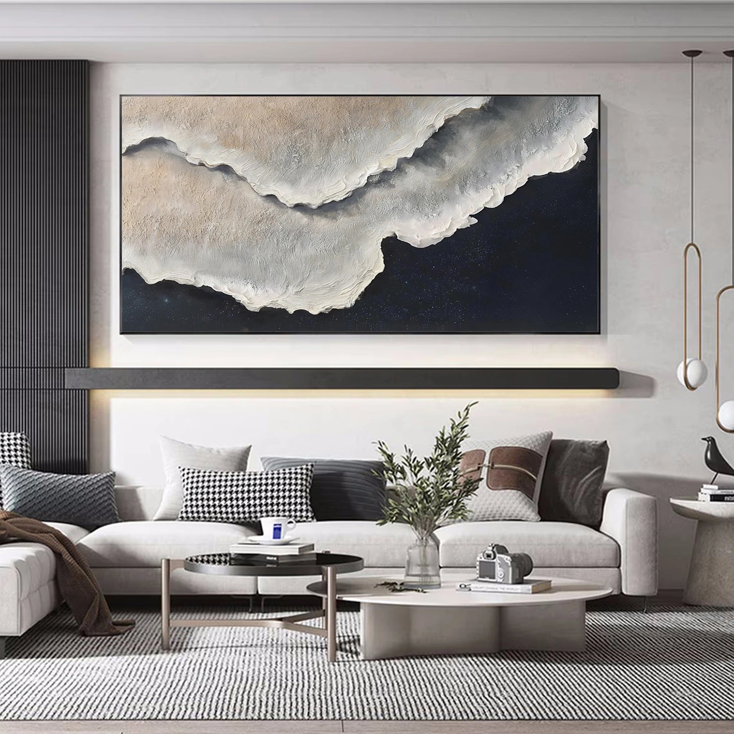 Ocean Abstract Textured Wall Art #OP061