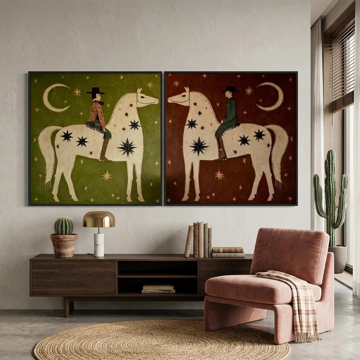 Vintage Americana Art Set of 2 #VT071