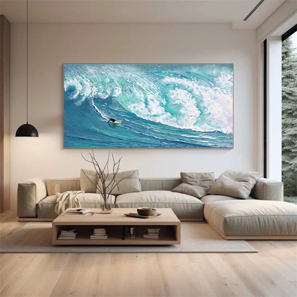 Surfing Sport Textured Wall Art #MS033