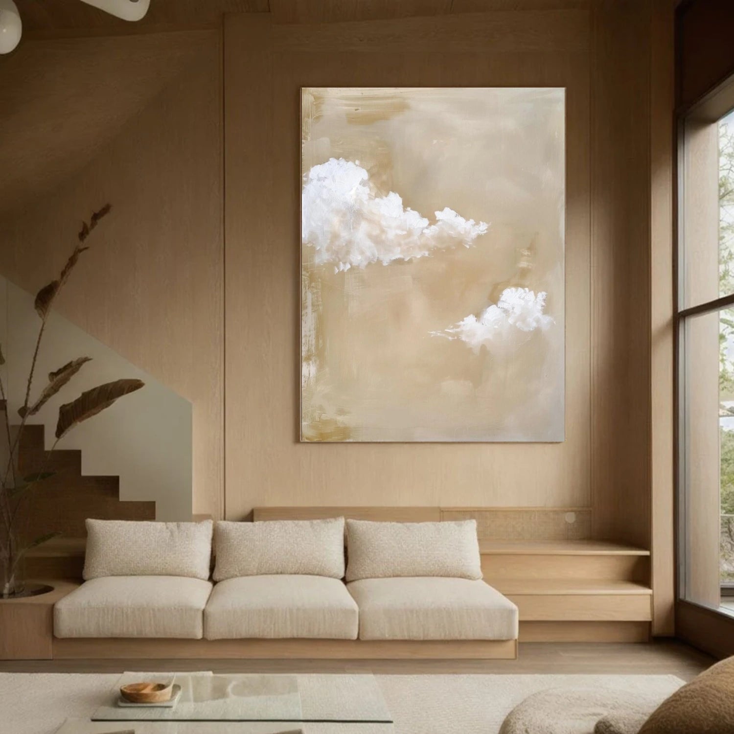 Ocean And Sky Abstract Wall Art #OS090