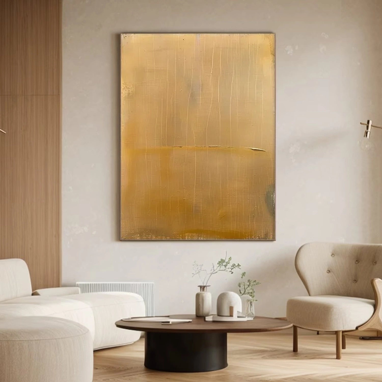 Orange and Yellow Minimalist Canvas Art #MT164