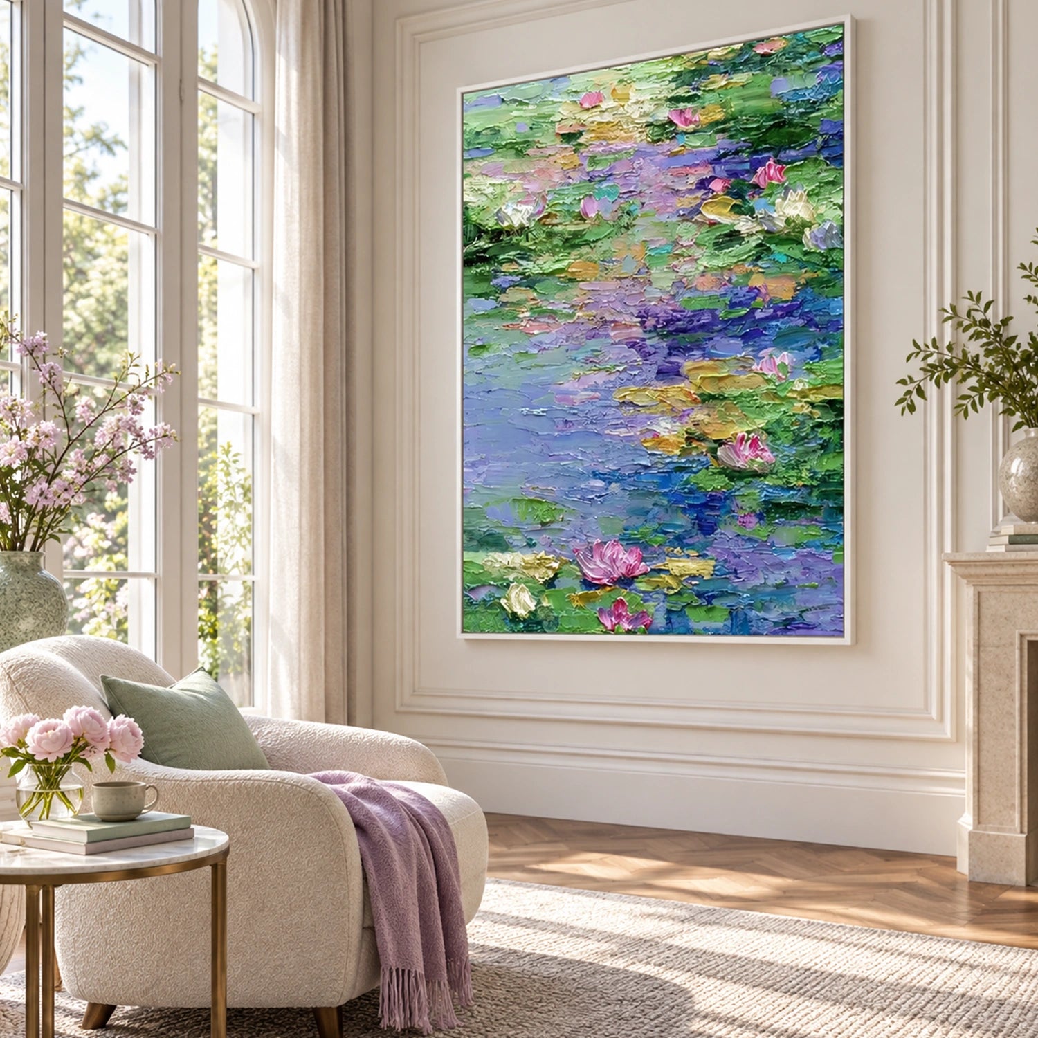 Flower Abstract Textured Wall Art #FP216