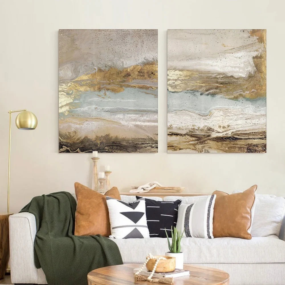 Abstract Painting Canvas Set of 2 #AP201