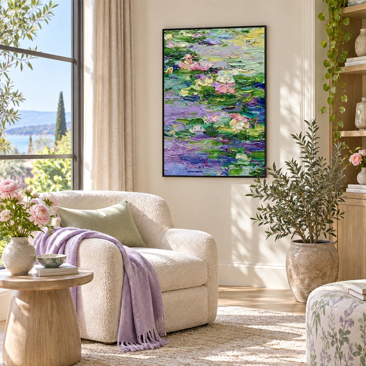Flower Abstract Textured Wall Art #FP215