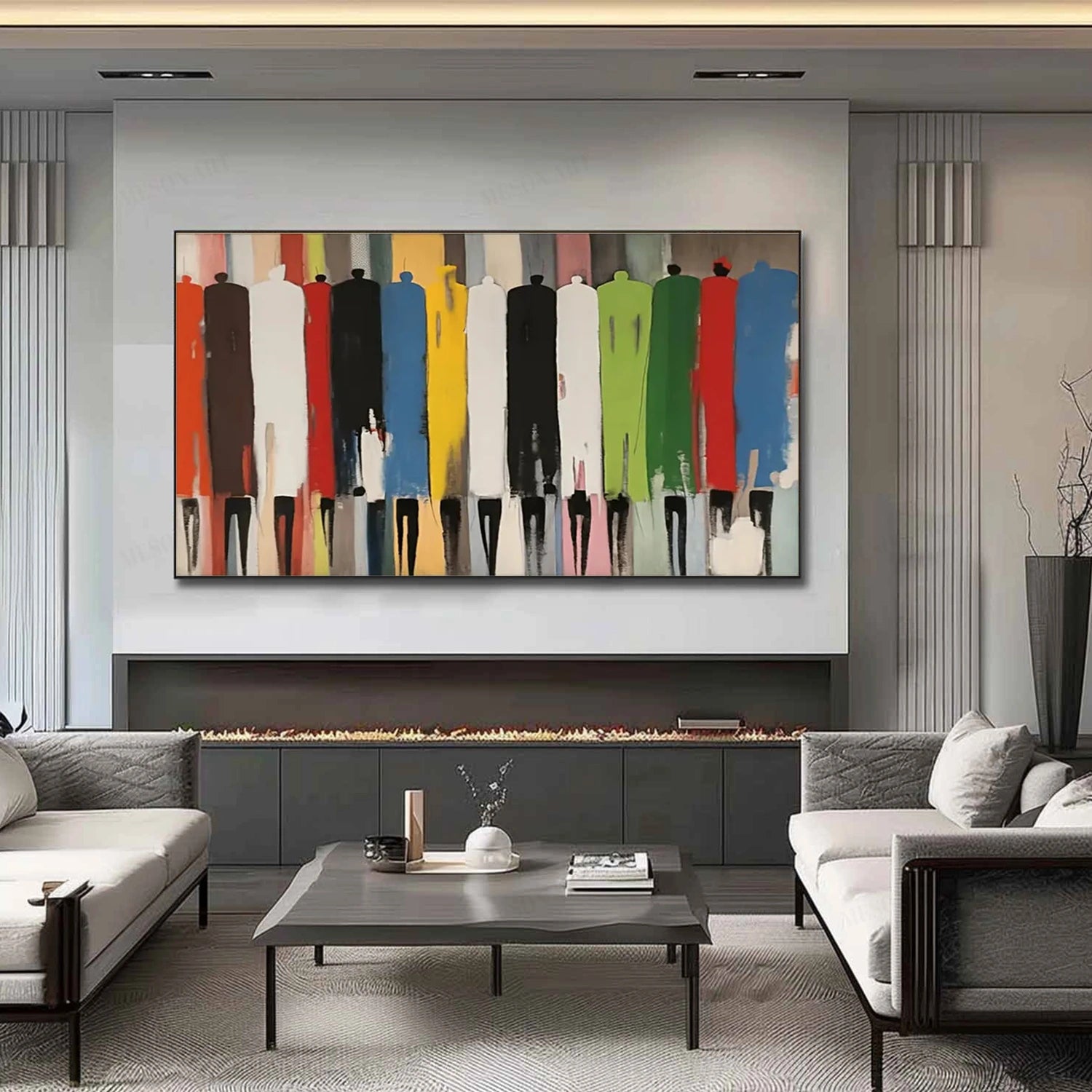 Abstract People Canvas Art #AE036