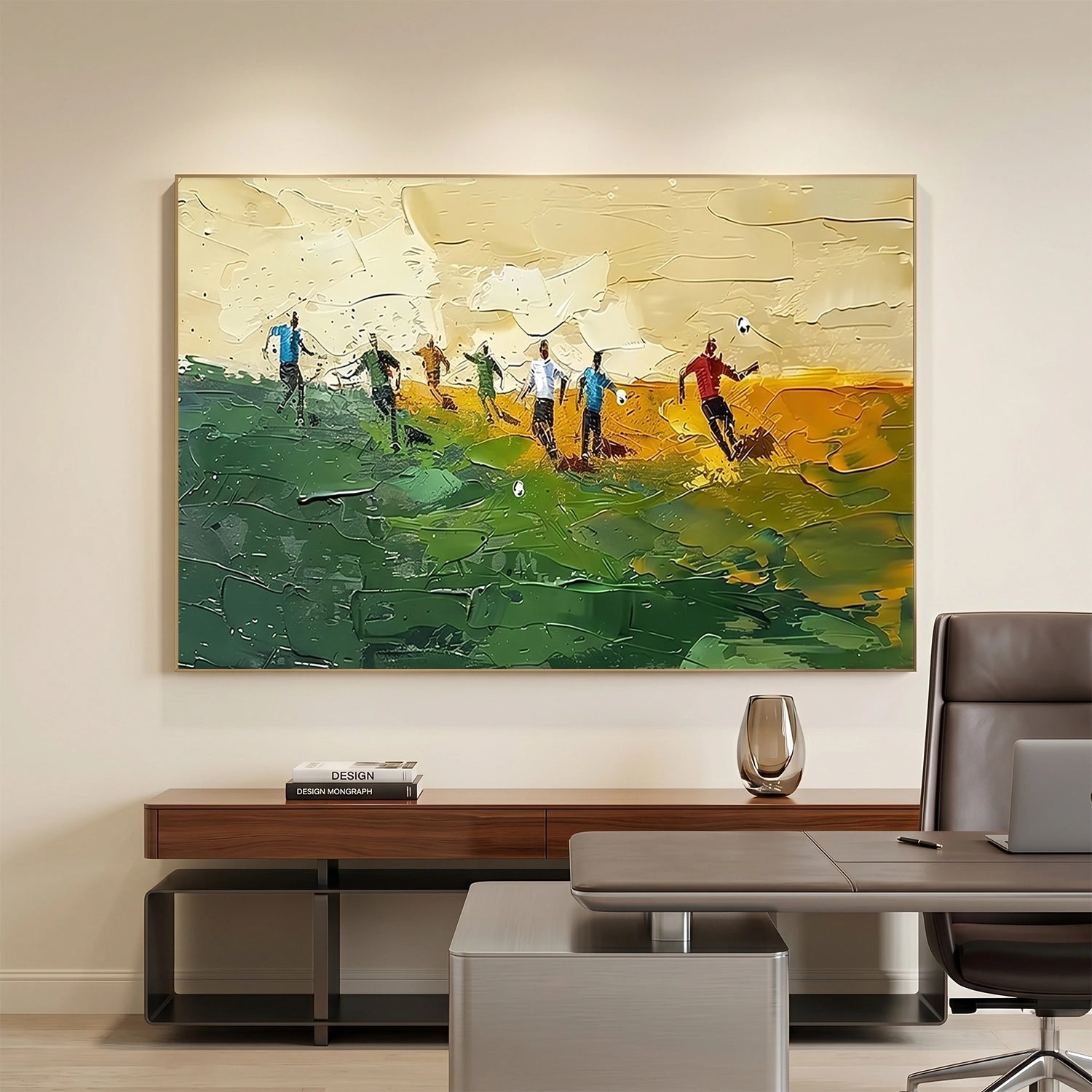 Football Sport Textured Wall Art #MS115