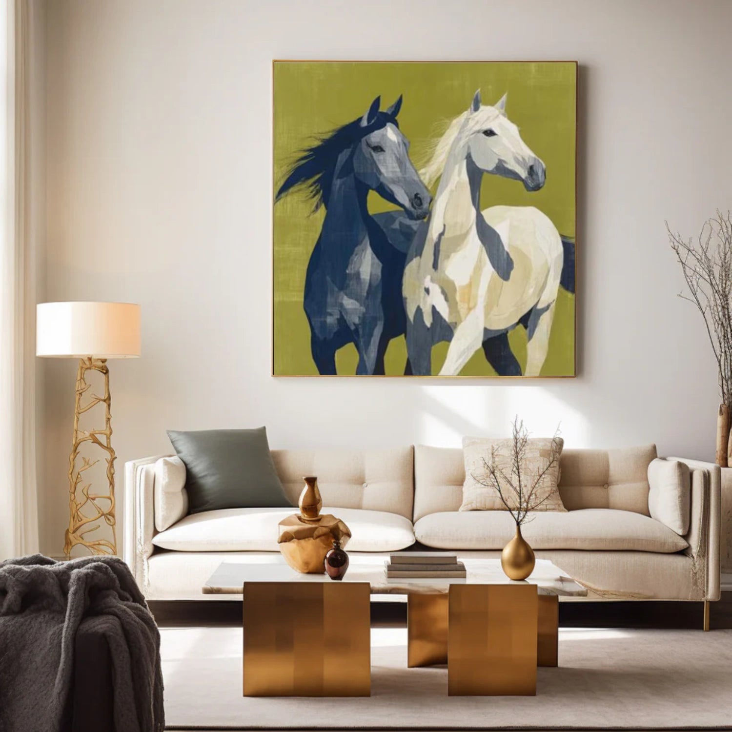Abstract Animal Horse Wall Art #AC067