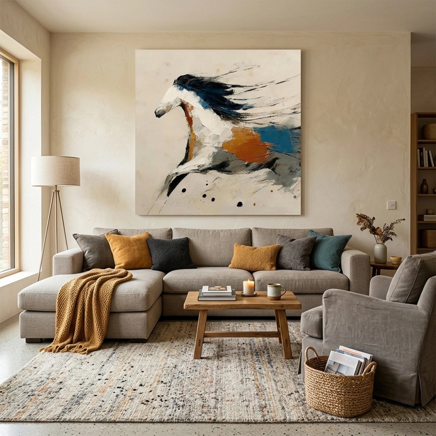 Abstract Animal Horse Wall Art #AC133
