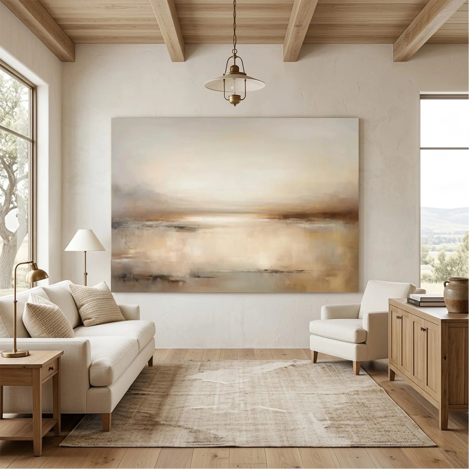 Abstract Canvas Wall Art #AP387