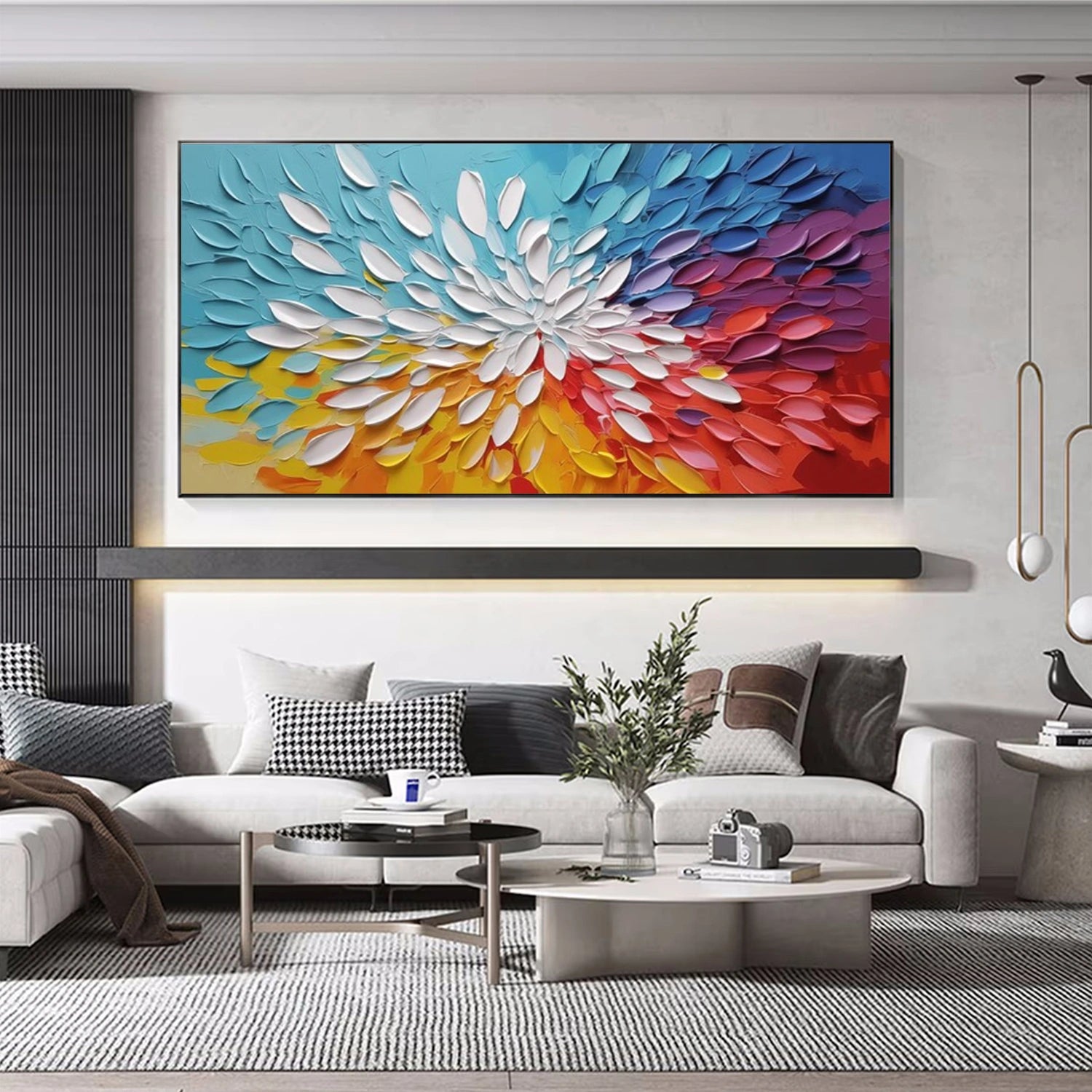 Colorful Abstract Textured Wall Art #AT129