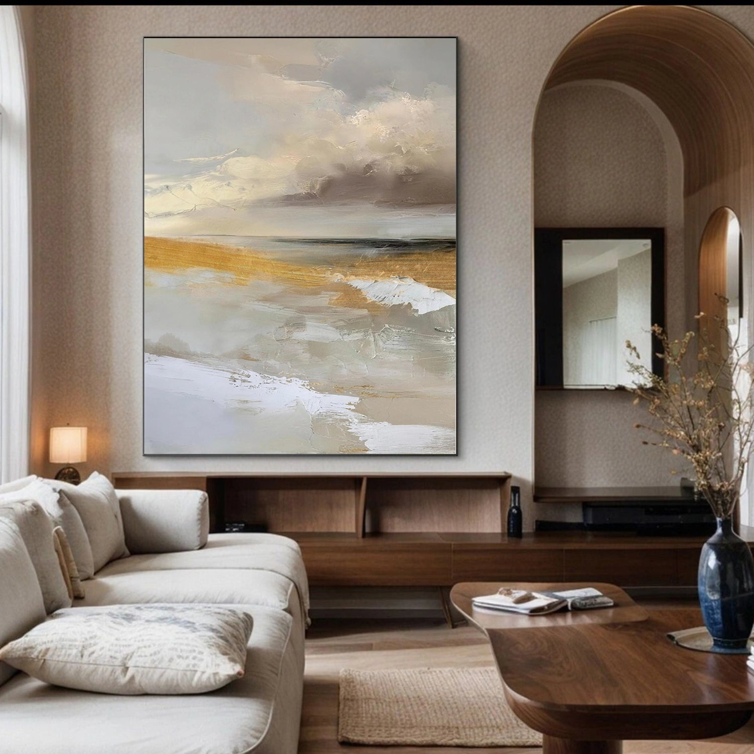 Ocean And Sky Abstract Wall Art #OS125