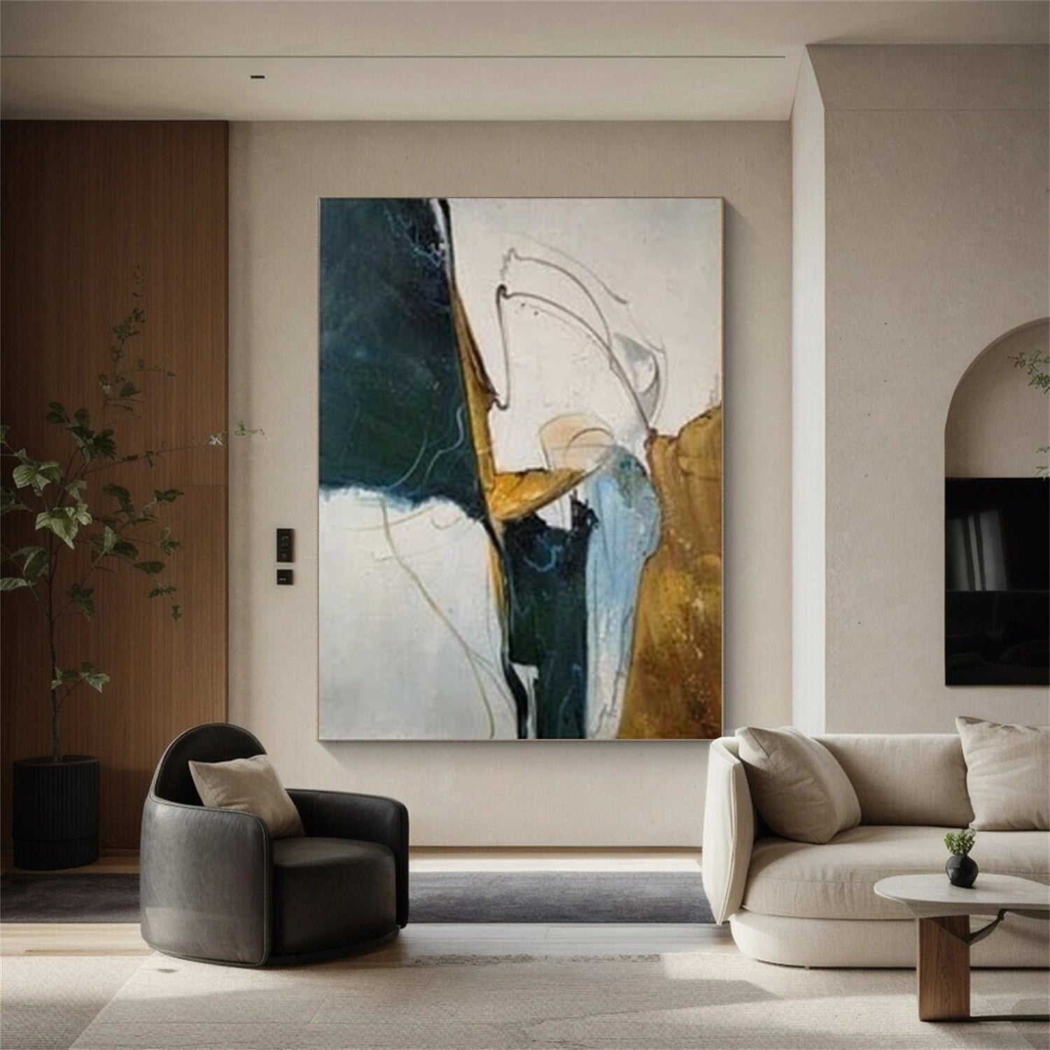 Abstract Canvas Wall Art #AP255