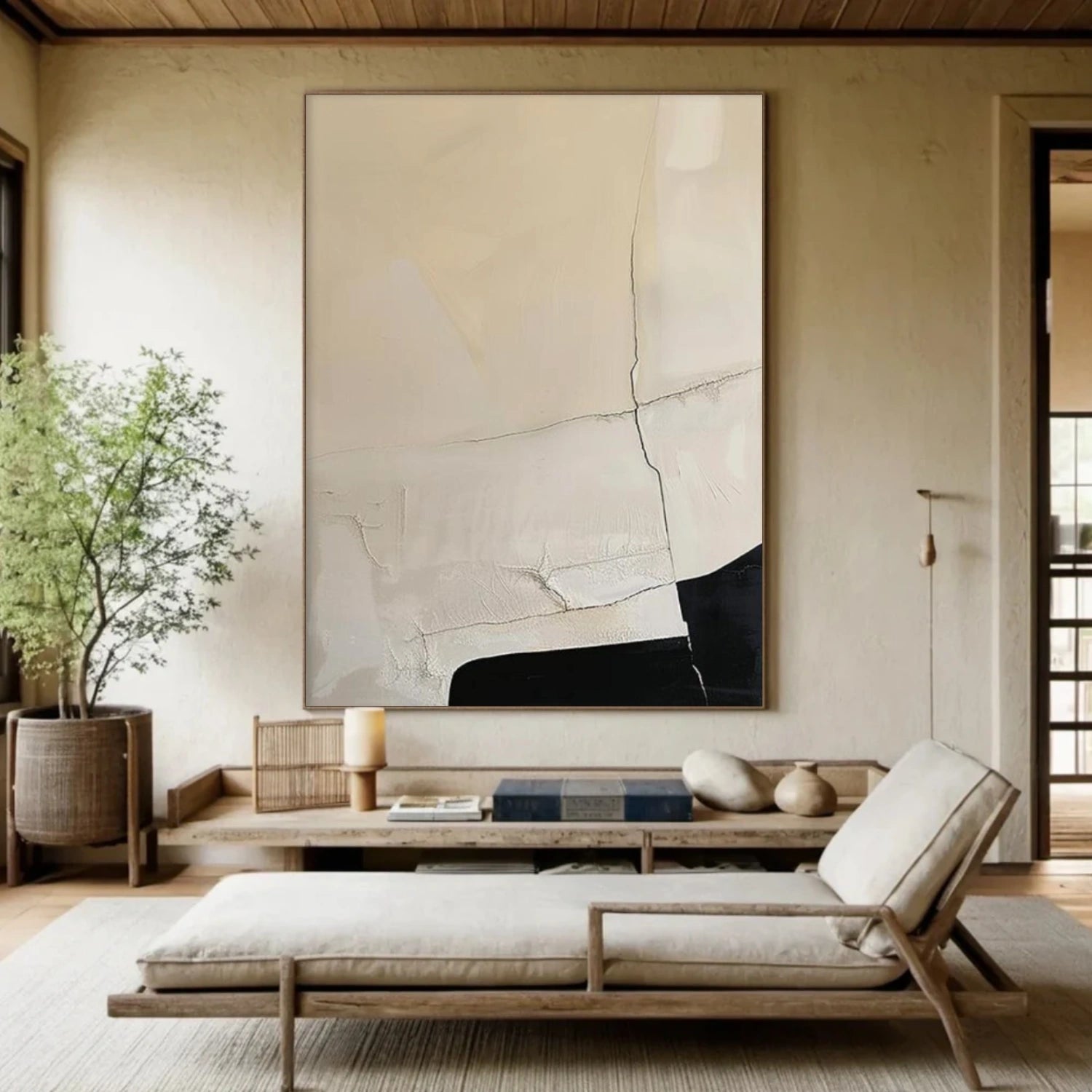 Beige Wabi Sabi Canvas Art #WS125