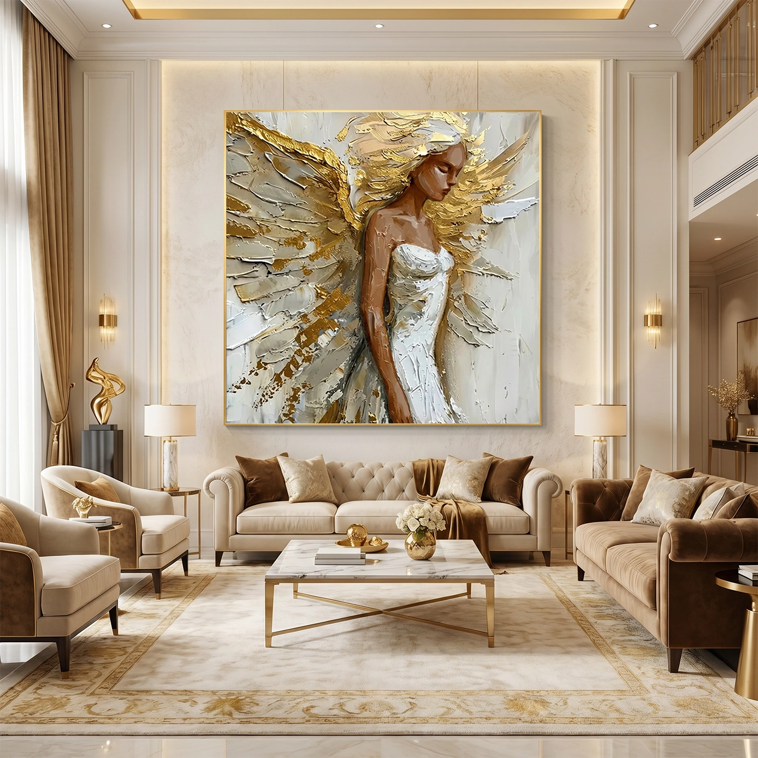 Abstract Portrait Canvas Art #AE123
