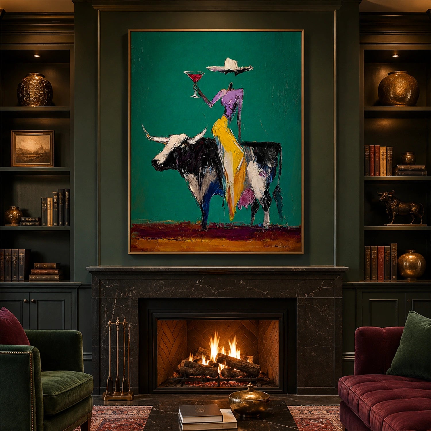 American Western Cowboy Art #VT213