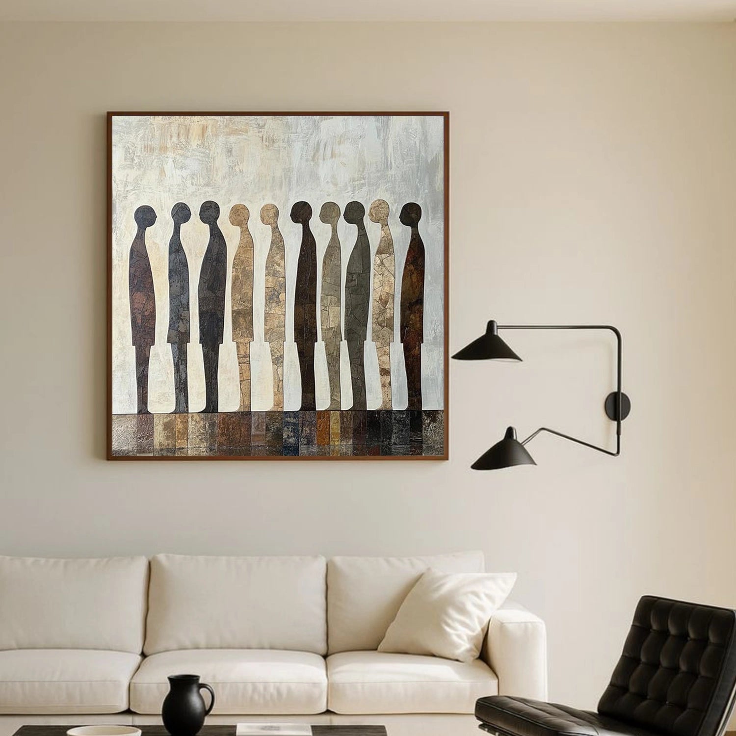 Abstract Portrait Canvas Art #AE121