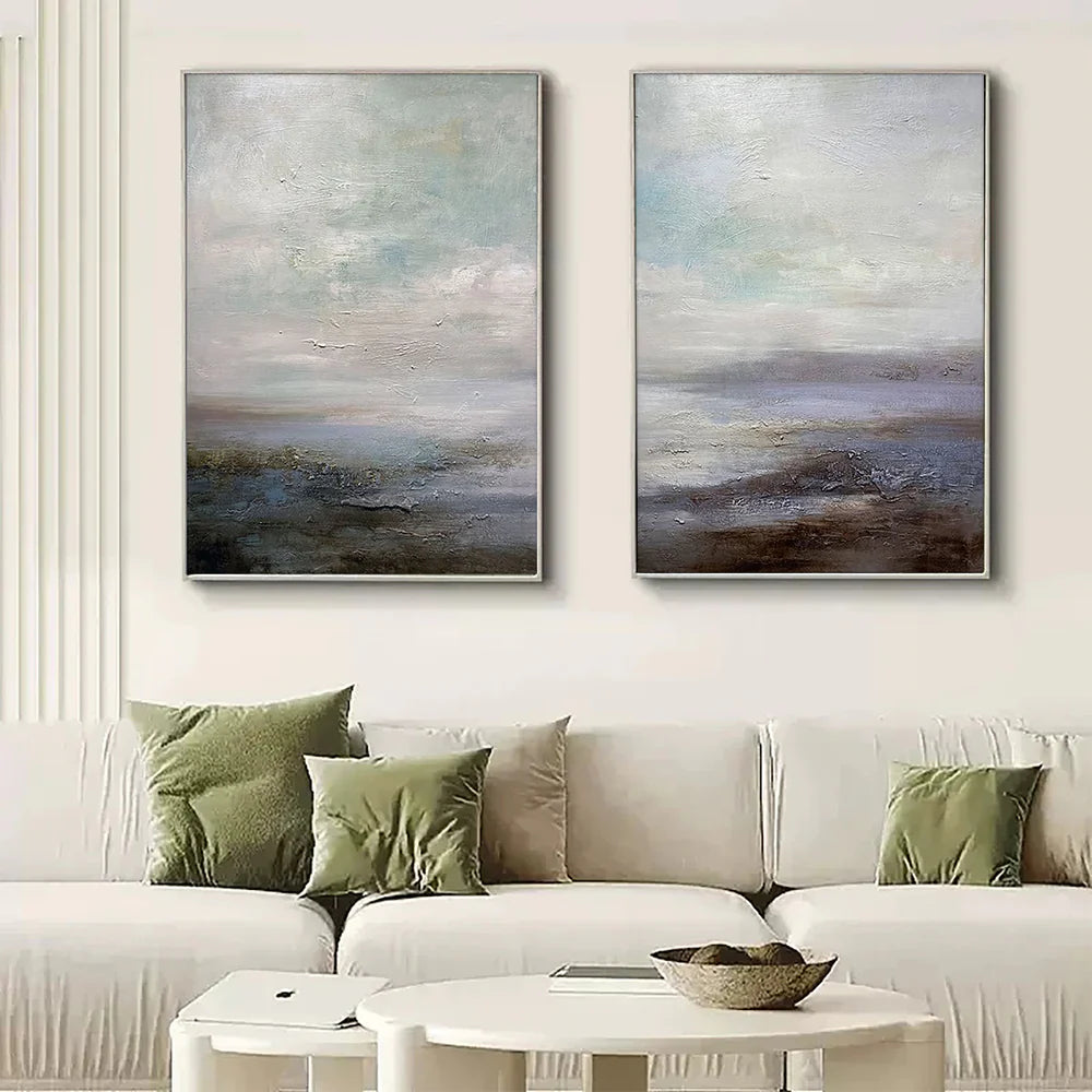 Abstract Painting Canvas Set of 2 #AP005